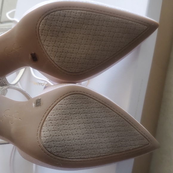 Jessica Simpson Lavendar Glitz Heels Size 8 1/2 - Picture 5 of 7